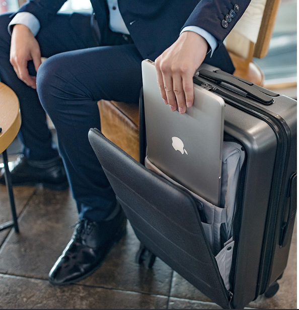 Roka Luggage Hardside Front Opening Carry-on Luggage