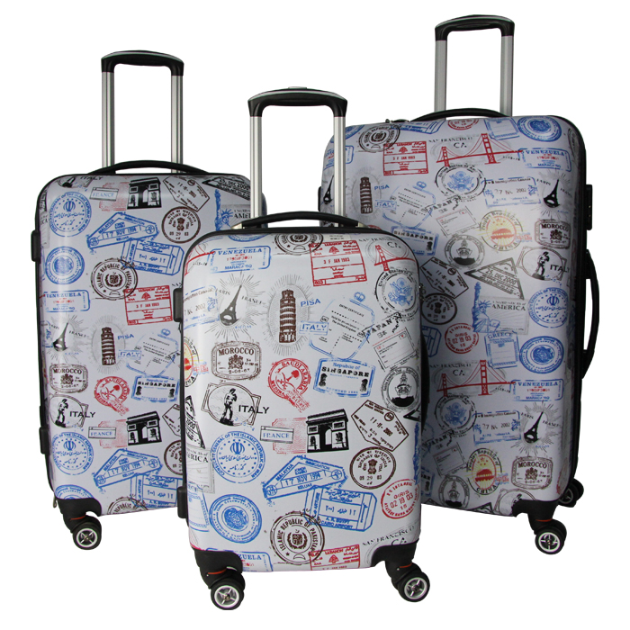 Pattern Printed Suitcase Set