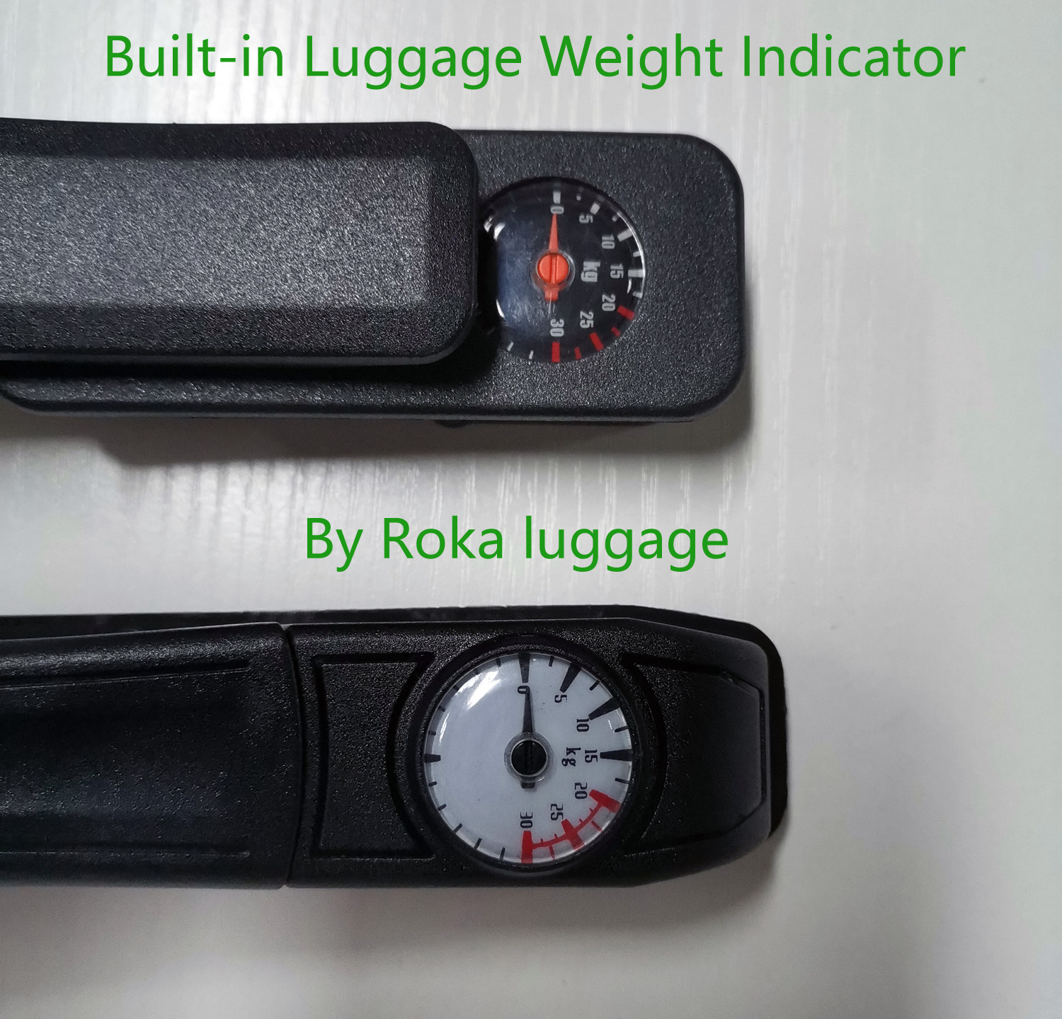 luggage weight indicator handle,smart weight luggage handle,build-in smart luggage handle,luggage weight smart handle