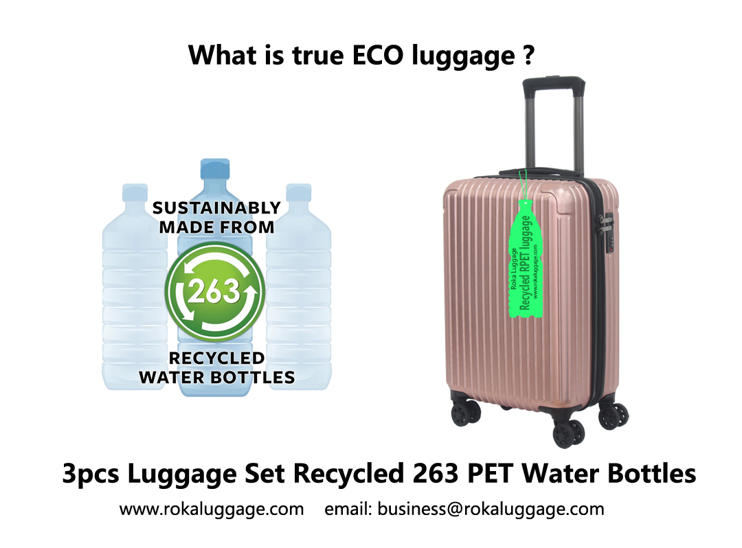 rpet luggage,rpet suitcase,luggage recycled plastic bottles,suitcase recycled plastic bottles,sustainable luggage,ECO luggage,sustainable suitcase