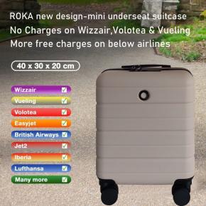 Underseater Suitcase for Easyjet Cabin Bag Size 45x36x20, Carry-ons, Small Carry on Suitcase, Lightweight Hand Luggage (Underseat 30L 45 x 36 x 20 cm)