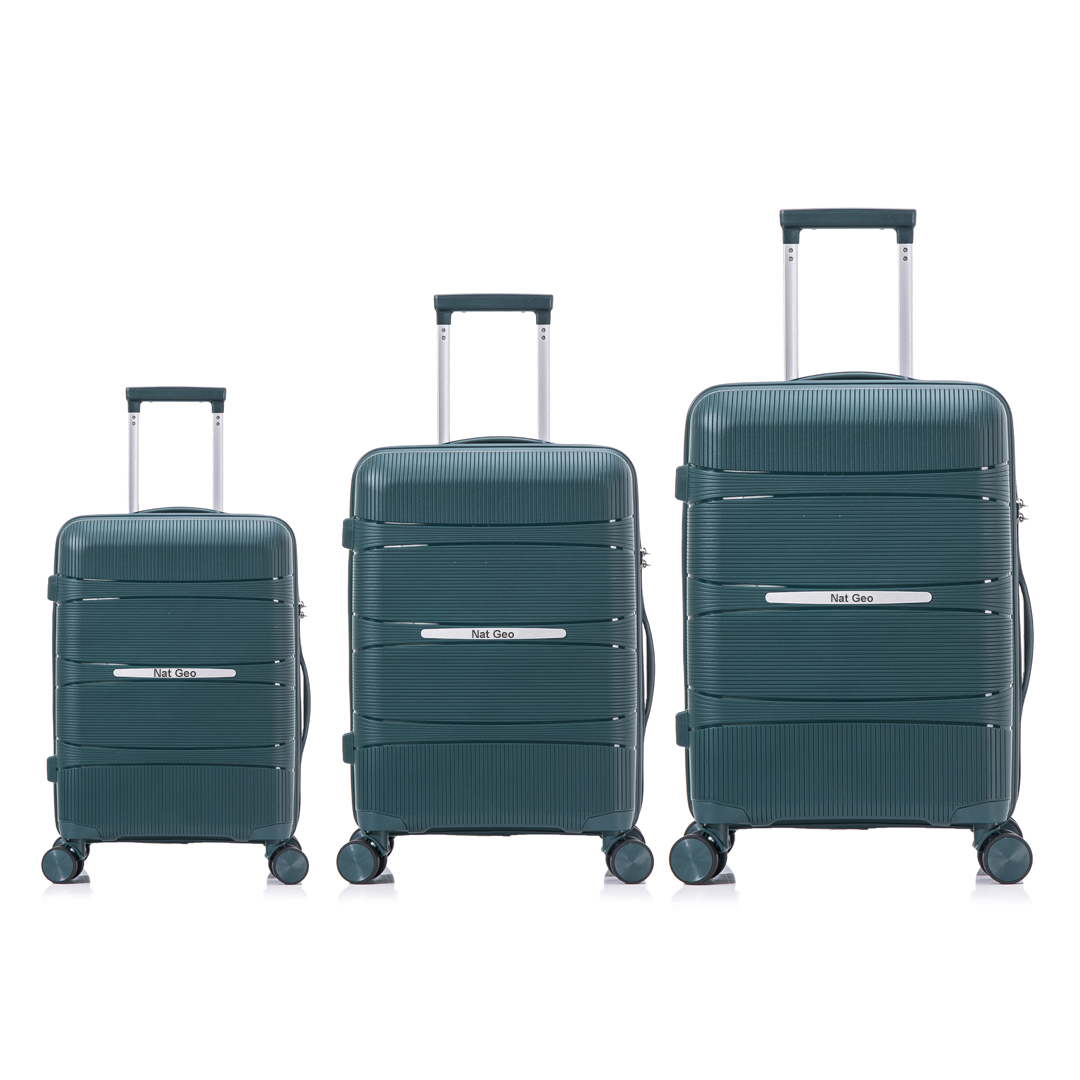 Roka PP luggage factory,PP suitcase factory,polypropylene luggage set,polypropylene suitcase set,polypropylene luggage,polypropylene suitcase,PP luggage,PP suitcase in China