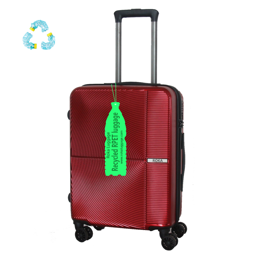 Roka rpet hardshell suitcase,rpet suitcase set,rPET luggage,rpet luggage set,rPET Hardcase Trolley,rPET hardcase koffer,rPET koffer trolley,r-pet luggage,r-pet suitcase,rpet hardside suitcase,rpet hardside luggage