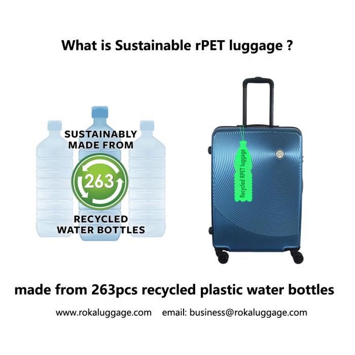 Sustainable Recycled RPET luggage