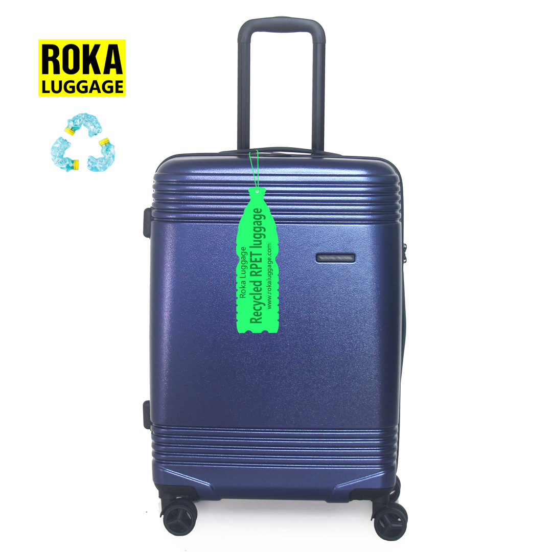Roka rpet suitcase,rpet suitcase set,rPET luggage,rpet luggage set,rPET Hardcase Trolley,rPET hardcase koffer,rPET koffer trolley,r-pet luggage,r-pet suitcase,rpet hardside suitcase,rpet hardside luggage