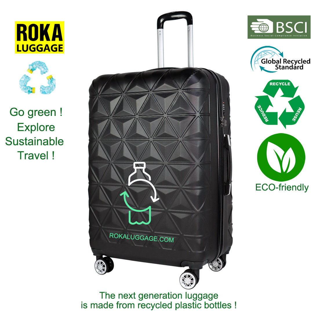 ROKA sustainable rPET luggage,the newest sustainable rPET luggage,Roka sustainable rPET suitcase,the newest sustainable rPET suitcase,Eco-friendly sustainable rPET luggage,Eco-friendly sustainable rPET suitcase