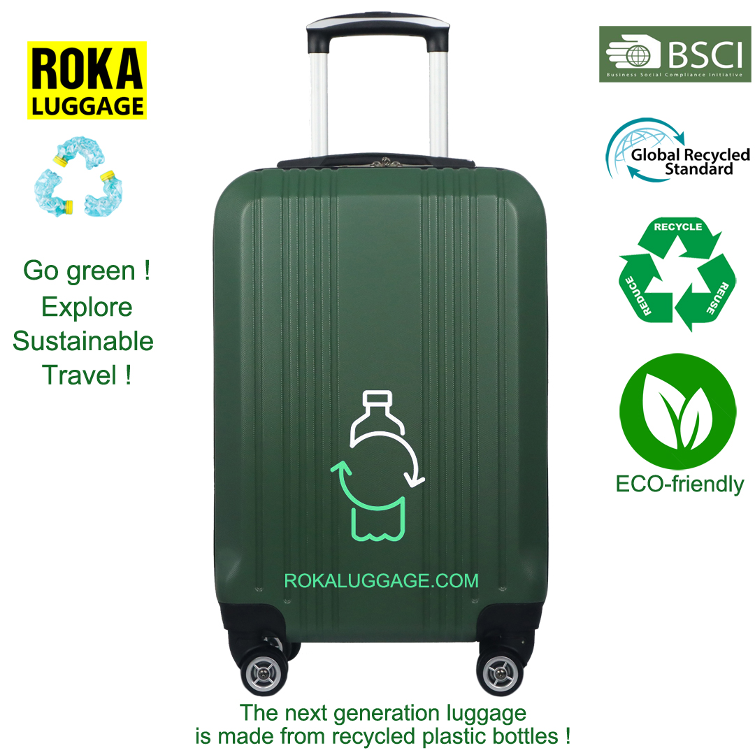 ROKA sustainable rPET luggage,the newest sustainable rPET luggage,Roka sustainable rPET suitcase,the newest sustainable rPET suitcase
