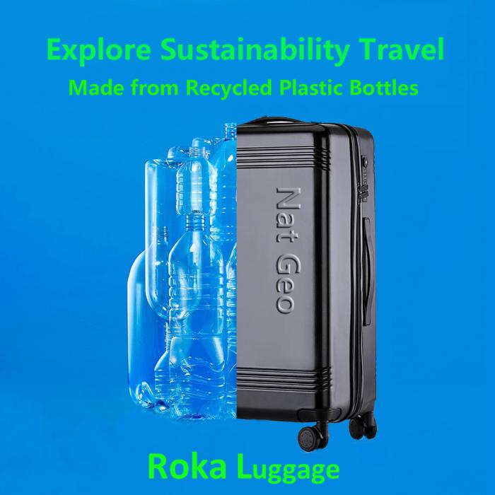 ECO-friendly RPET Trolley Luggage Fashionable RPET Luggage